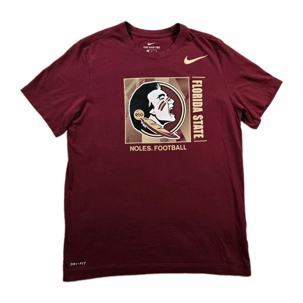 Mens Nike Dri-FIT Florida State Seminoles Short Sleeve T Shirt Medium NCAA FSU